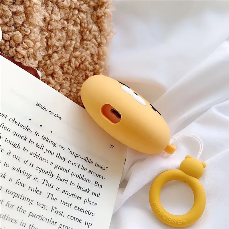Для Airpods Pro Чехол 3D маленький медведь мультфильм мягкий силиконовый беспроводной чехол для наушников s для Apple Airpod 3 чехол милый чехол Funda