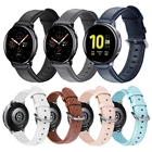 Ремешок кожаный для Samsung Galaxy watch 42 мм 46 мм active 2 Huawei watch GT GT2 42 мм 46 мм Amazfit GTR 42 мм 47 мм