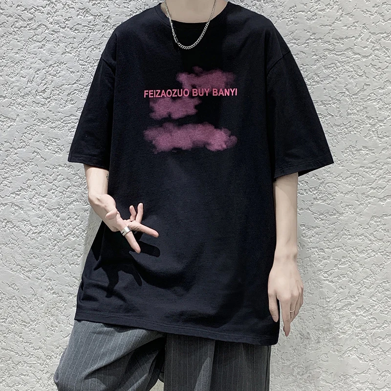 По сравнению с Размеры d Мужской футболки мужские летние топы заниженной линией