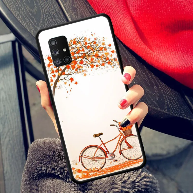 

Leaves Maple Leaf Autumn Case for Samsung Galaxy A50 A70 A70s A80 A60 A40 A30 A20e A20 A10 A7 A9 2018 Black Soft Cover Bags