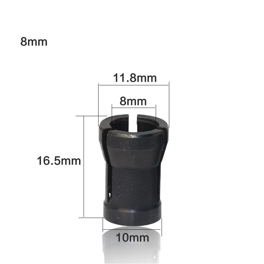 

High Precision Adapter Collet 8mm 6.35mm 6mm Collet Chuck Engraving Trimming Machine Router Milling Cutter Accessories