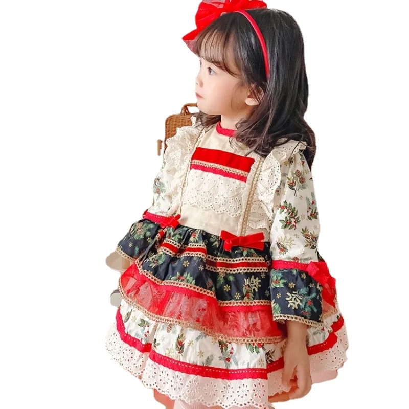Рождественское детское платье осеннее принцессы для девочек в стиле &quotЛолита&quot