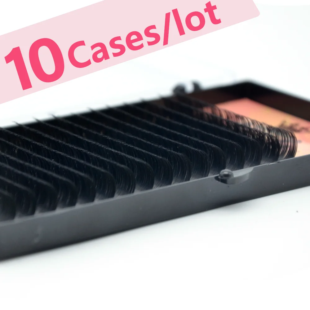 

MASSCAKU Eyelash Extension Makeup Maquillaje 10 Cases/lot Individual Eyelash Natural Soft Lashes Maquiagem Cilios Faux Cils