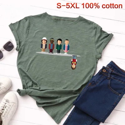 

2020 Summer Fashion Tops Women Tshirt Funny T Shirts Graphic Tee Plus Size 5XL Short Sleeve Casual Cotton T Shirt Camisas Mujer