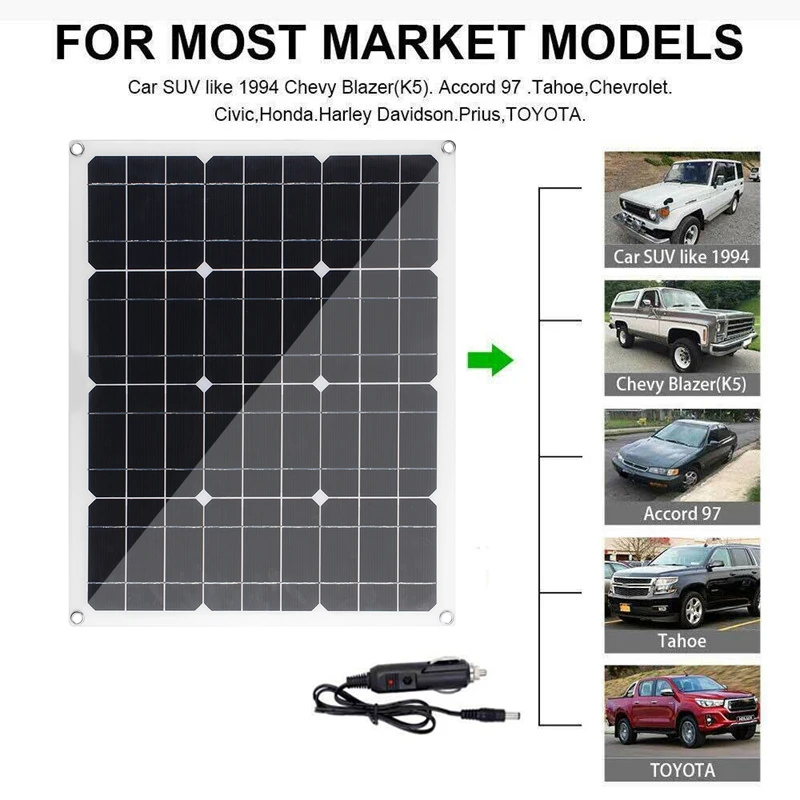 Murah Panel Surya 400W 800W USB DC 18V Pengisi Daya Surya Monokristalin Tahan Air Pengisi Daya Baterai Perahu RV Mobil Sel Surya Dengan Hadiah