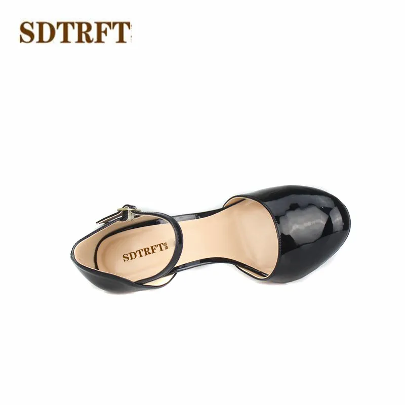SDTRFT летняя женская обувь на тонком каблуке 14 см женские сандалии шпильке с
