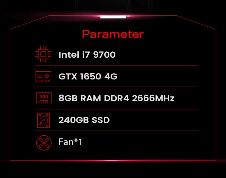IPASON Настольный ПК Intel i7 9700 GTX1650 4G 240G SSD 8G DDR4 ram для игр PUBG сборка игровых настольных компьютеров