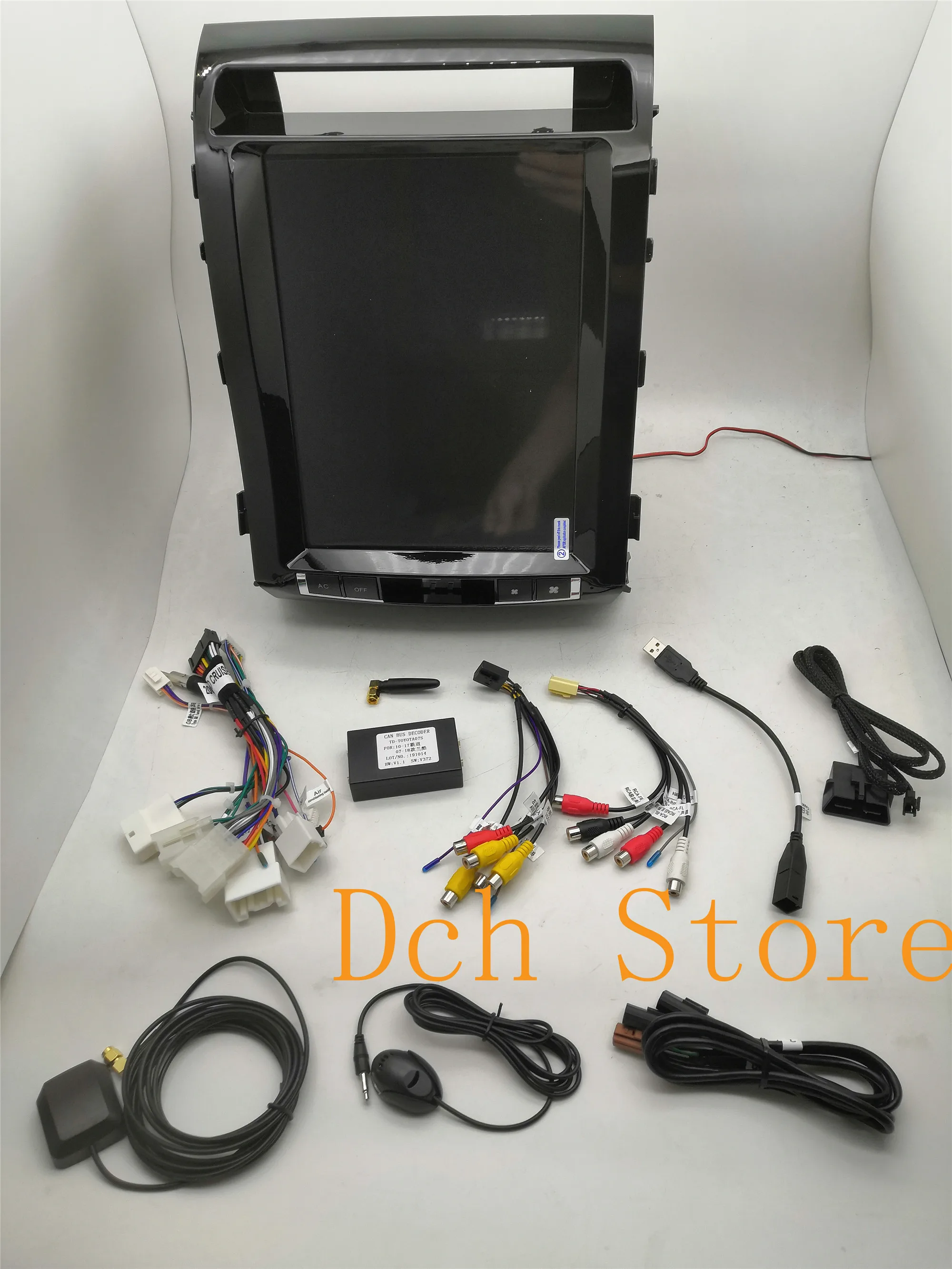 12," Тесла стиль Android 8,1 автомобильный DVD для Toyota LandCruiser land cruiser LC200 2008 2009 2010 2011 2012 2013 PX6