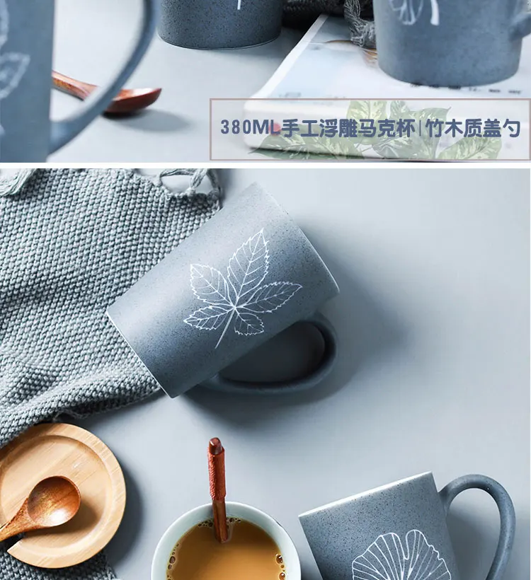 

Simple Couple Mugs Ceramic Elegant Fashion Art Matte Tea Coffee Mug Handmade Creative Filizanki Do Kawy Bar Supplies DI50KB