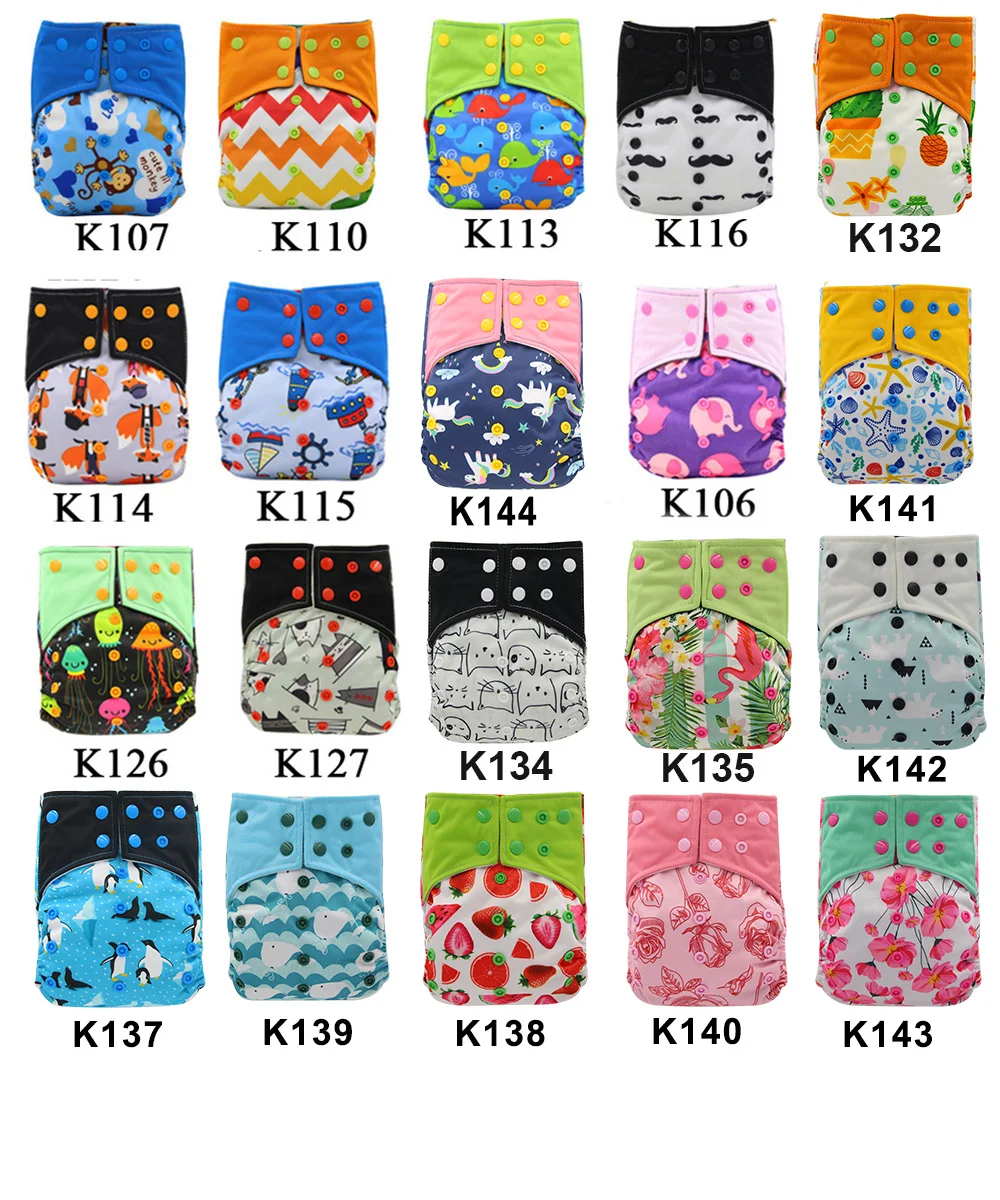 Тканевые подгузники Детские Регулируемые Многоразовые моющиеся бамбуковые