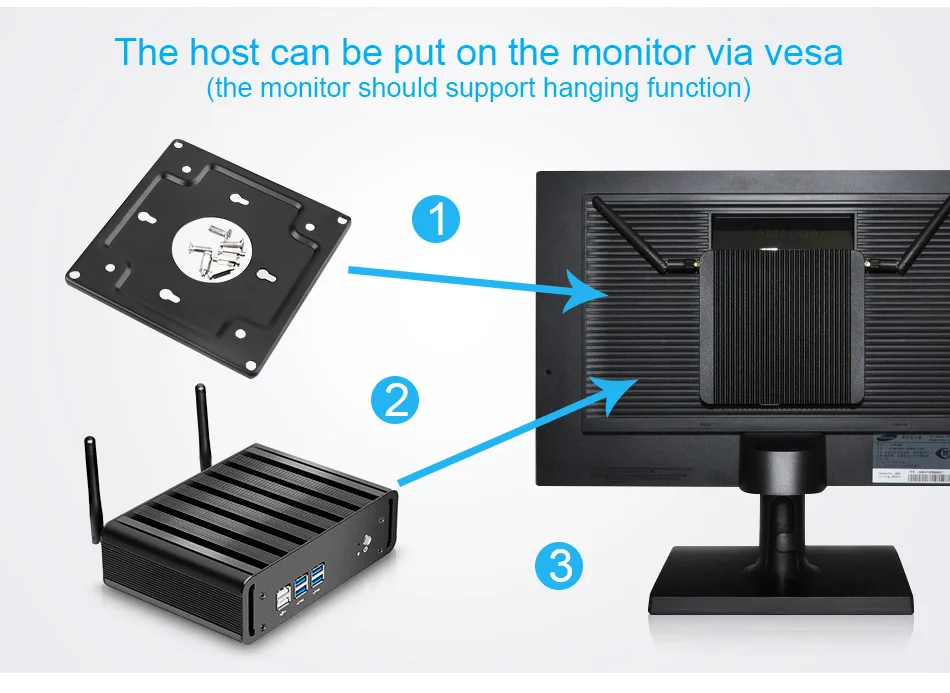 Распродажа Core i7 5500DU мини ПК настольный Windows 10 WiFi HDMI VGA HTPC ТВ коробка Nuc minipc офисный игровой Мини компьютер