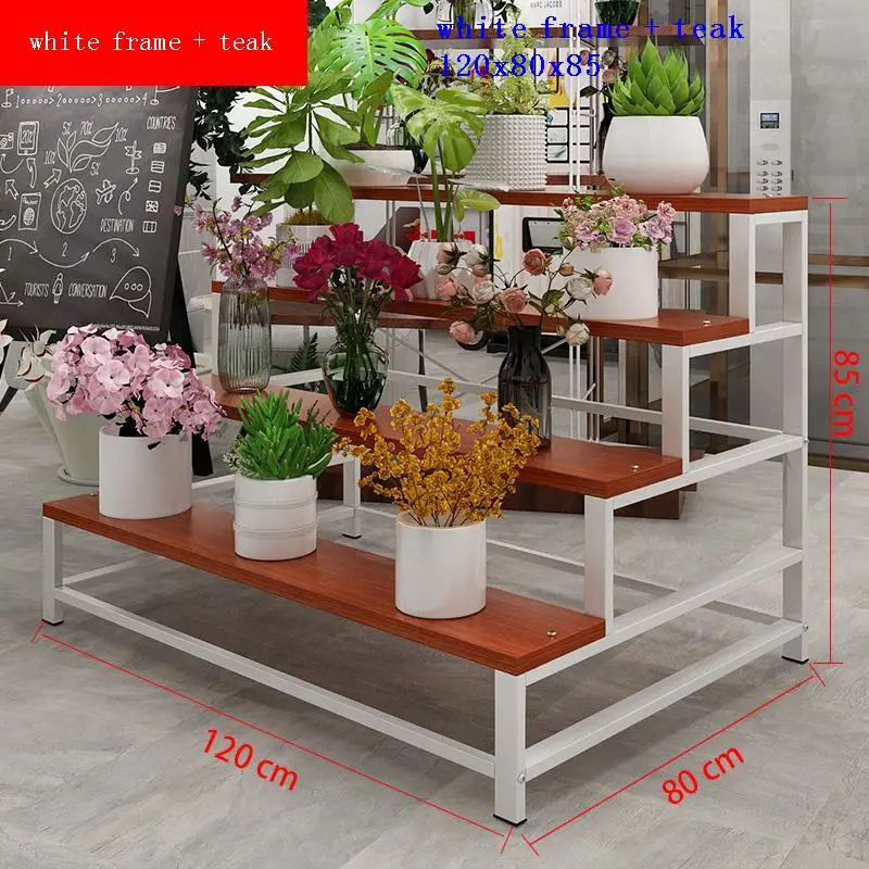 

Flores Wooden Shelves For Repisa Estanteria Para Plantas Varanda Dekoration Outdoor Stojak Na Kwiaty Balcony Shelf Flower Stand