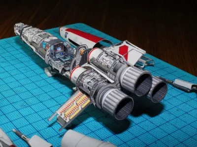 Звездные войны mark2 VIPER истребитель BATTELSTAR галактика в 1980 сверхтонкая бумажная модель DIY игрушка