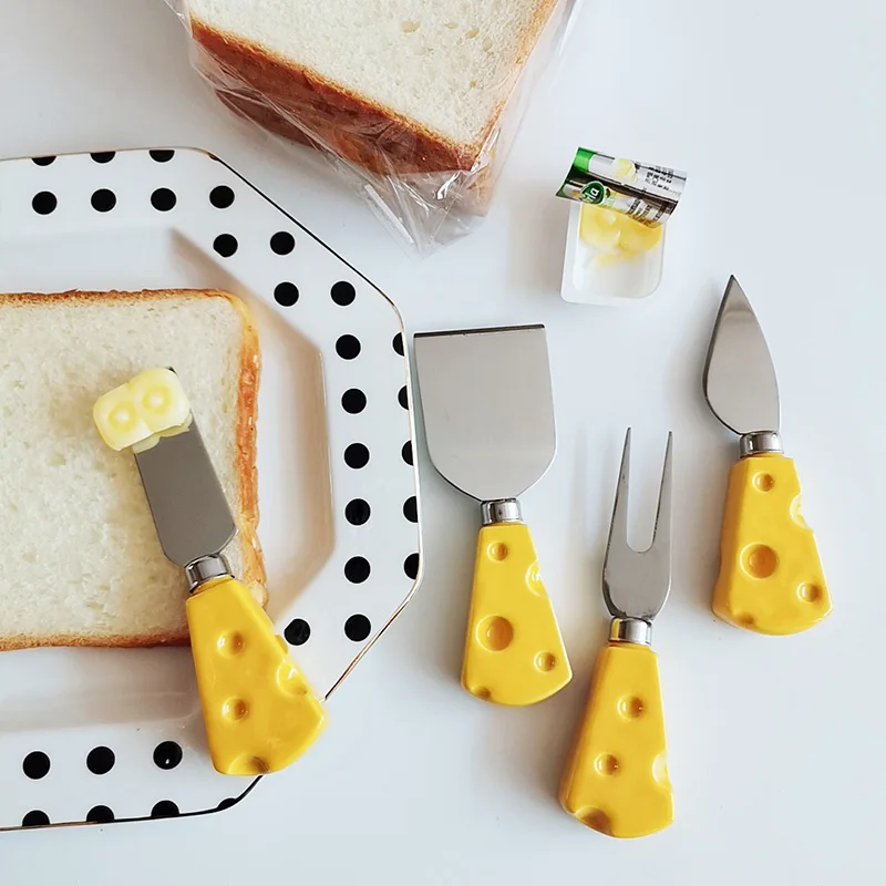Ins популярный супер милый креативный нож для масла варки сыра вилка фруктов пиццы