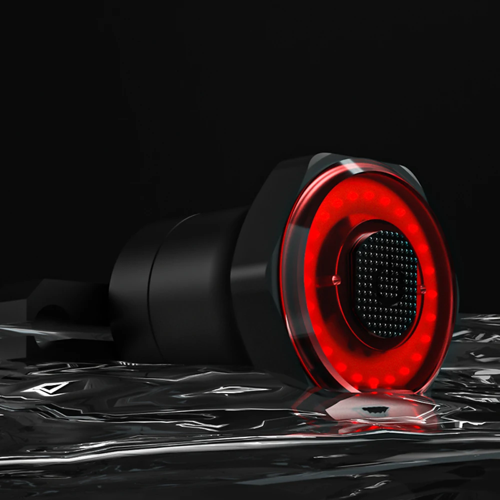 Велосипед с автоматическим тормозной светильник USB зарядка умный светодиодный