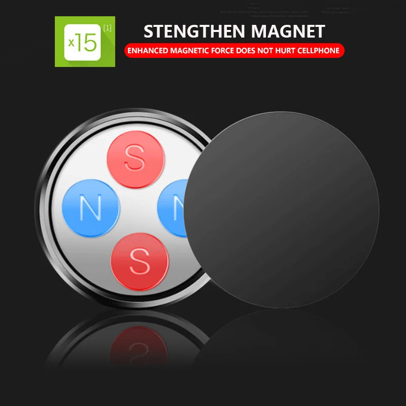 Универсальный автомобильный держатель светящееся крепление магнитный для