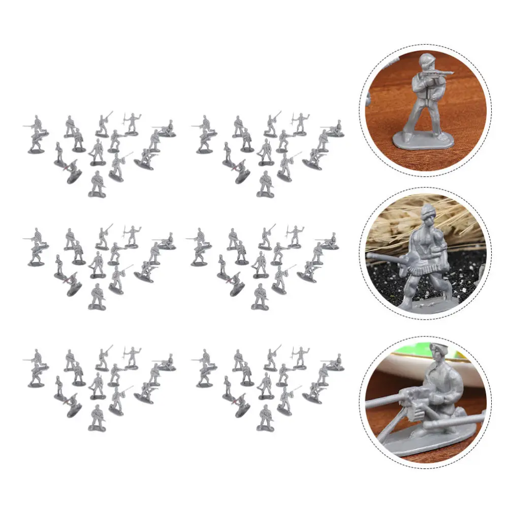 

200Pcs Soldiers Figures Static Model Men Figures Kids Toys
