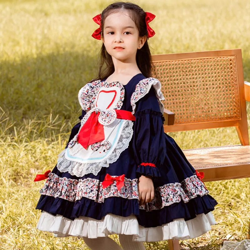 

Летнее платье в стиле "Лолита" для маленьких принцесс, многослойные платья для детей, для маленьких девочек, на день рождения, свадьбу, вечеринку, Рождество, бутиковое бальное платье