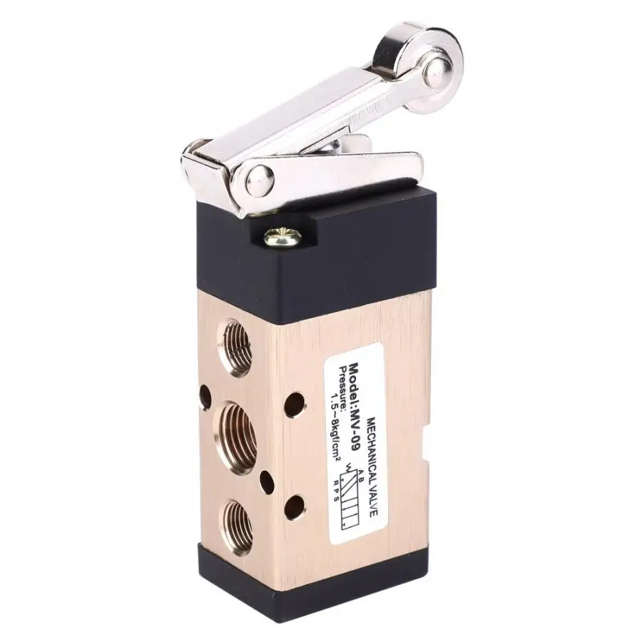 Пневматический реверсивный клапан 2 положения 5 ходовой роликовый рычаг