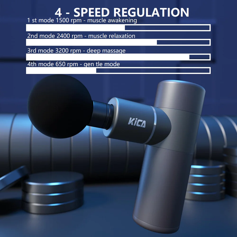 

KICA K1 Muscle Massage Gun Knock Massage Fascia Gun Mini Portable Suitable For Gym Office Relaxation Massage 4-Speed 4-Gear