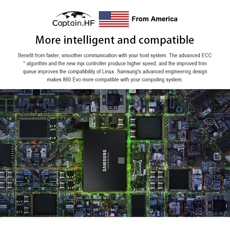 Твердотельный накопитель US Captain 860 EVO 2 ТБ 5 дюйма SATA3 SSD MZ 76E250B/CN для ноутбуков