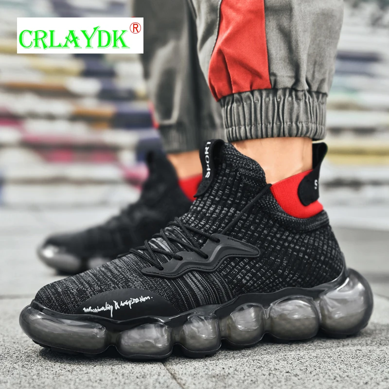 

CRLAYDK 2021 Men's Thick Soled Sneakers Running Tennis Fashion Outdoor Sports Breathable Increased Non Slip Walking Shoes Boys