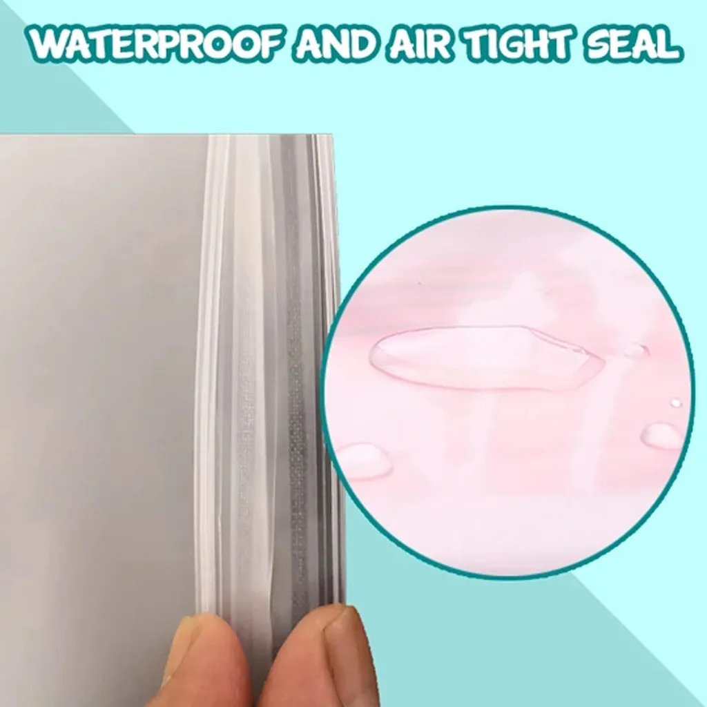 3 шт. водонепроницаемая полупрозрачная сумка на молнии для хранения одежды