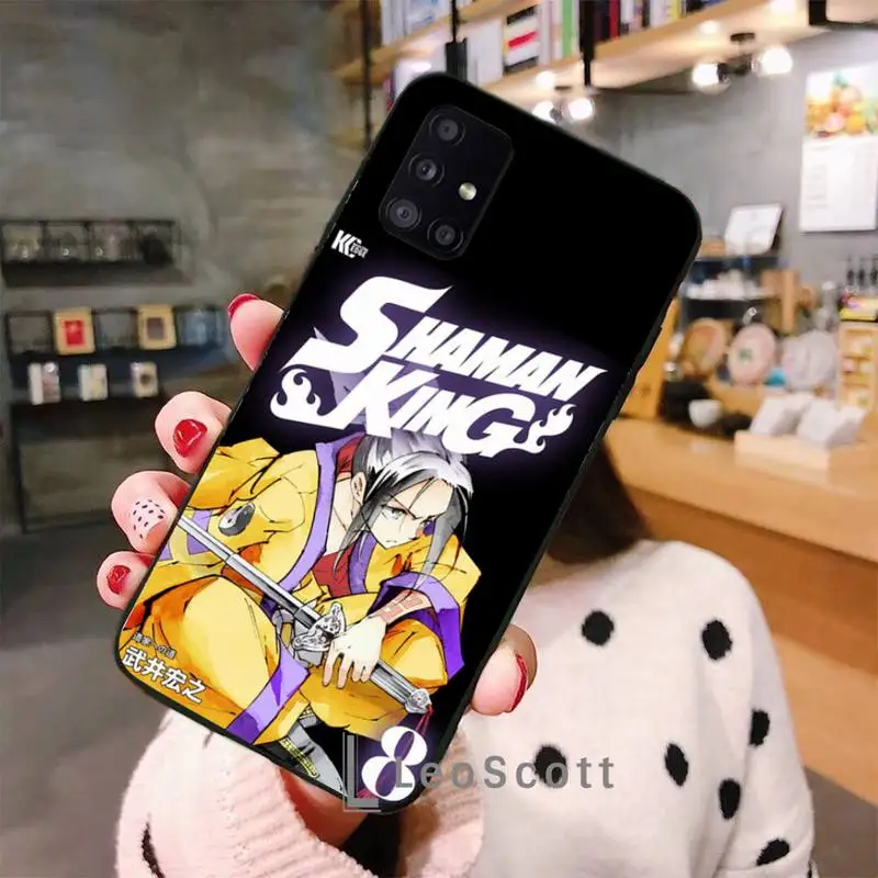 

Anime Shaman King Bling Phone Case For Samsung A40 A50 A51 A71 A20E A20S S8 S9 S10 S20 Plus note 20 ultra 4G 5G