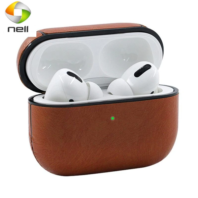 

Кожаный чехол для Airpods Pro, чехол для наушников, внутренний корпус из поликарбоната + защитный чехол из искусственной кожи для Apple аксессуары д...