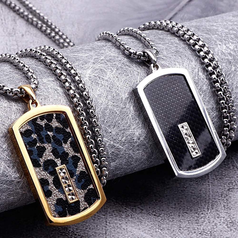 Длинное мужское ожерелье с кулоном цепочка 26 дюймов из нержавеющей стали кулон в