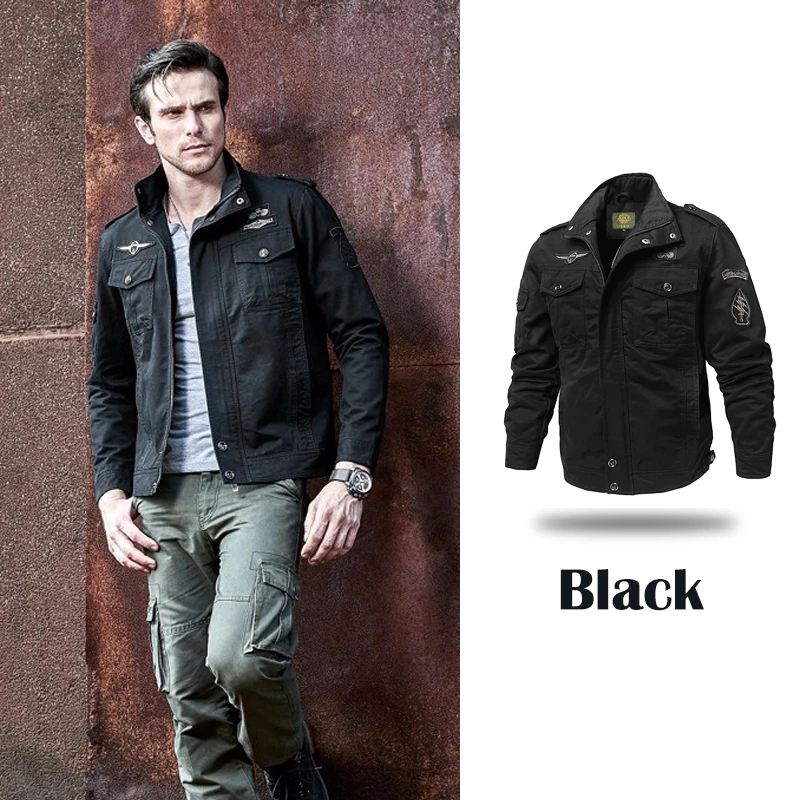Мужская армейская ветровка куртка Slim Fit с воротником-стойкой тактическая верхняя