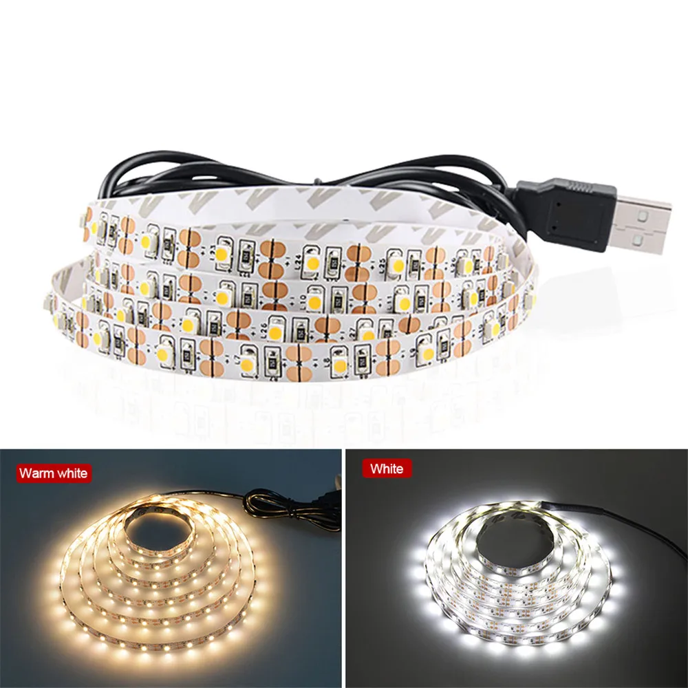 Usb 1 м 2 3 светодиодный ТВ задний светильник RGB неоновая лампа SMD2835 СВЕТОДИОДНЫЙ в