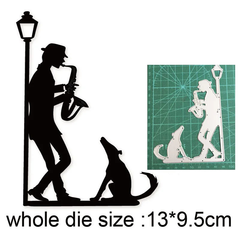Формы для рукоделия уличный художник собака металлические Вырубные штампы форма