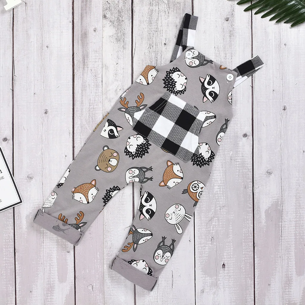 Одежда для маленьких девочек коллекция 2019 года новый милый комбинезон в клетку с