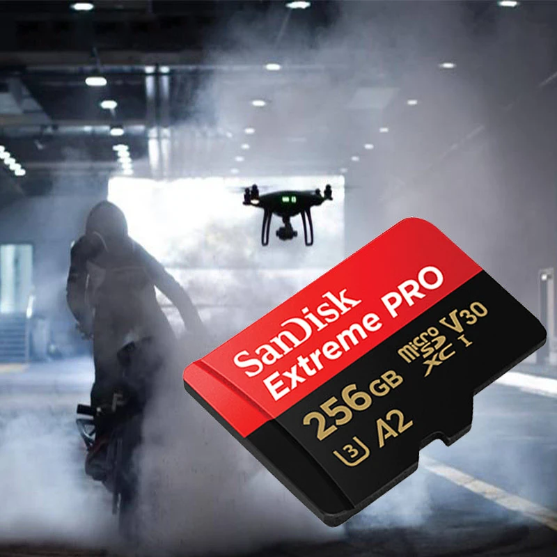 SanDisk Memory Card Extreme Pro Micro SD Card 64GB 128GB 256GB microSDXC U3 V30 A2 memory Card Up To 170MB/s for Camera Drone