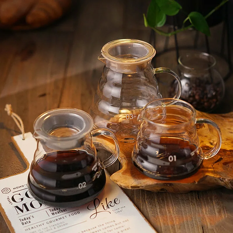 300ml500ml700ml Стекло залить Кофе чайник облако тепла Reasistance 120 градусов обмен горшок