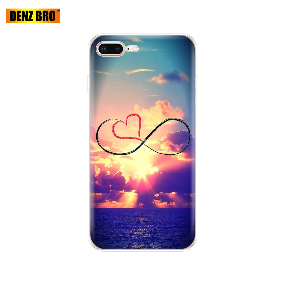 Мягкий чехол для телефона iphone 7 8 plus корпус Apple сумка бампер картина | Мобильные