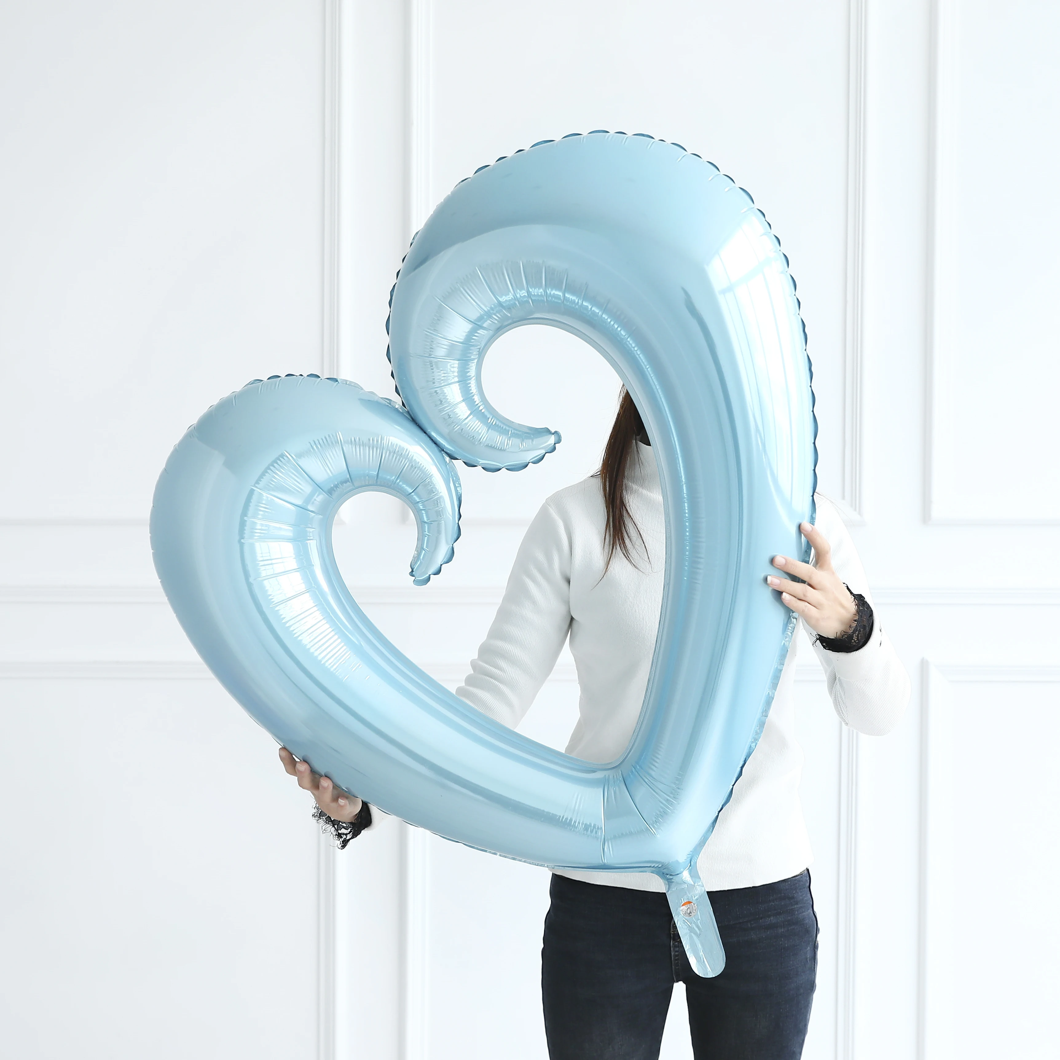 

1/2pcs 40 inch giant Hook Hollow Foil Balloon Red Gold Heart Balloon For Valentine's Day Wedding Party Decora Large Size Globs