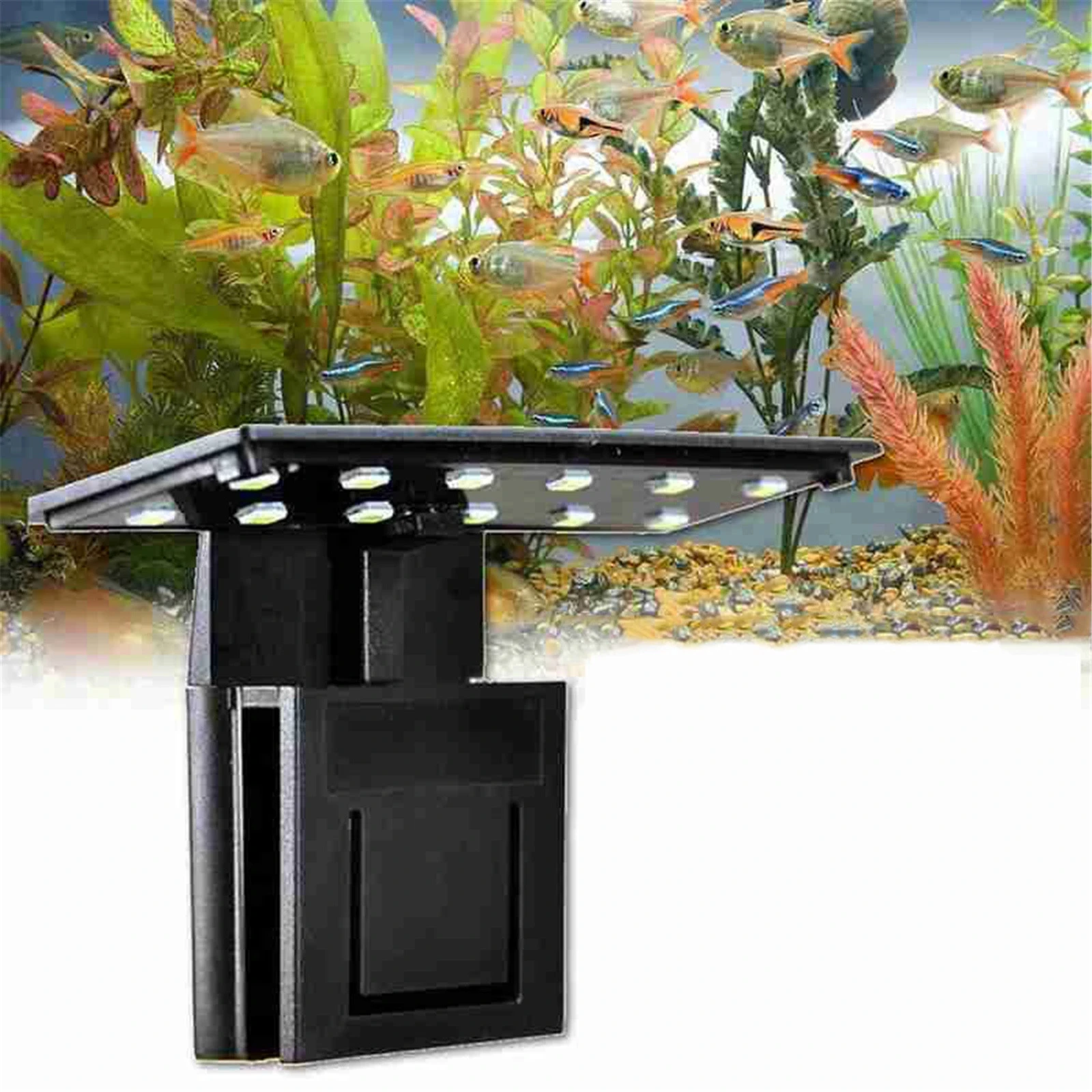 

European Plug Fish Tank LED Clip Light Aquariums Lighting Aquatic Plant Clip-on Lamp White Light Dropshipping