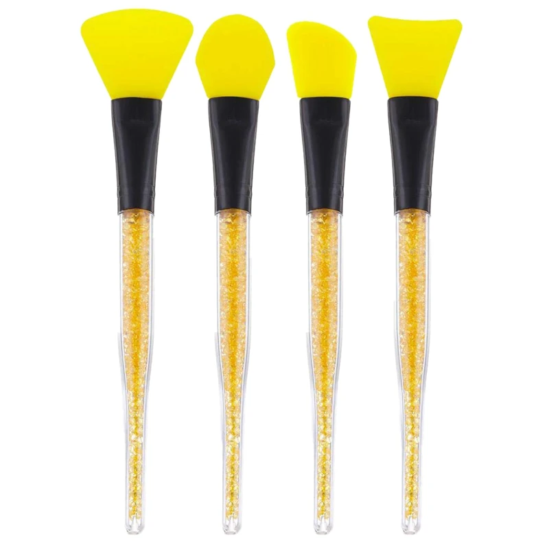 4 Pieces Silicone Face Mask Brush Applicator Tool for Facials Mud Clay Applying | Красота и здоровье