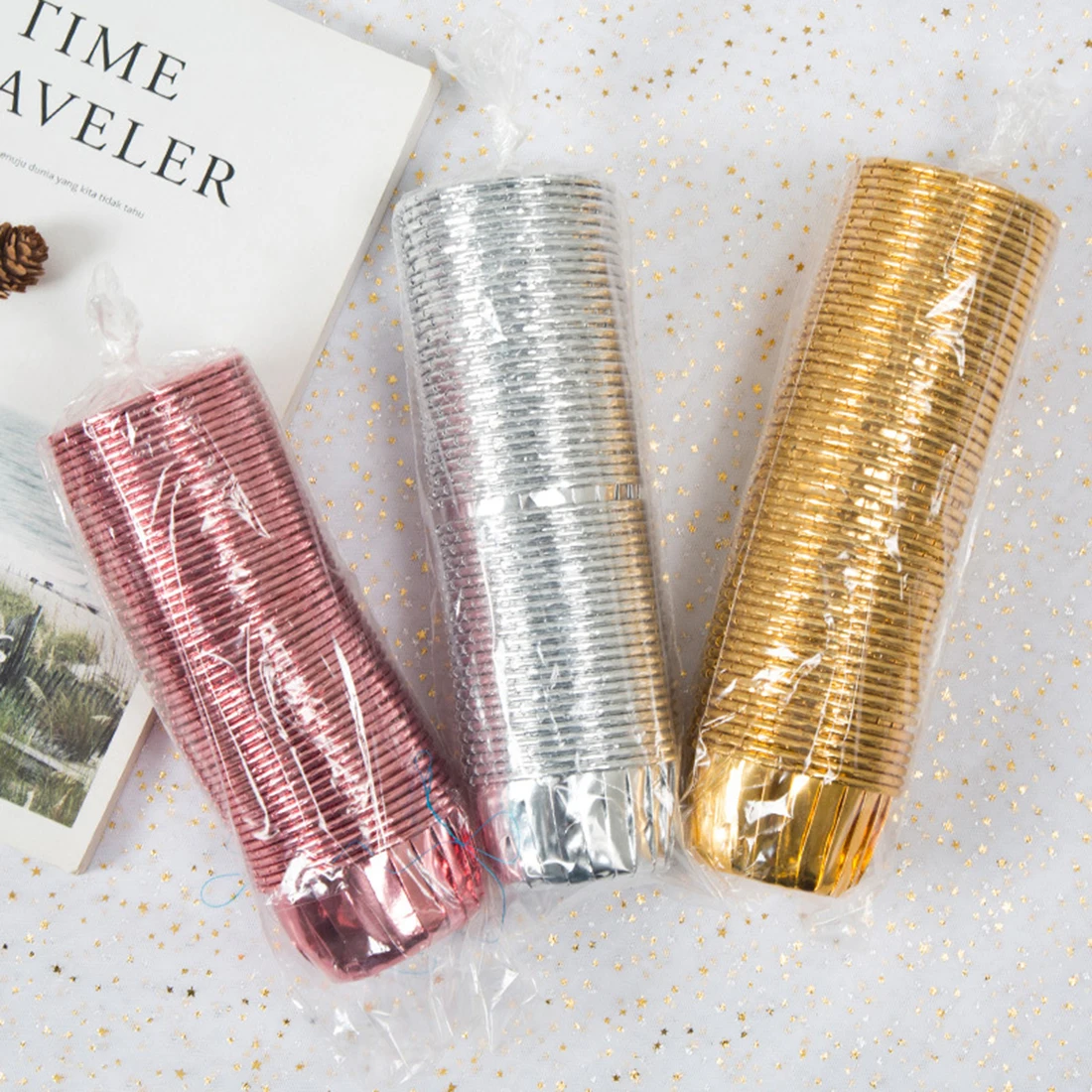 50 шт фольги кекс обертка бумага лайнеры бумажный