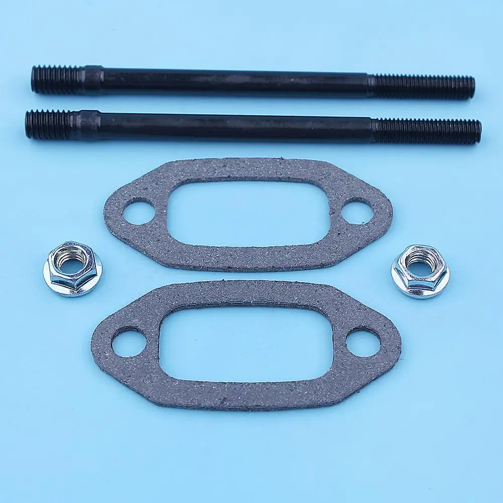 

Muffler Exhaust Stud Nut Bolt Gasket Kit For Husqvarna 61 266 66 162 Chainsaw M5 x M6 Replace 501686501 503222302