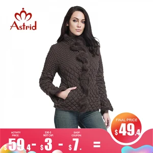 Astrid 2018 Модная куртка для женщин Пальто Зимняя женская куртка Эластичные топы Досуг куртка  Женщины плюс размер XL-6XL AM-8828