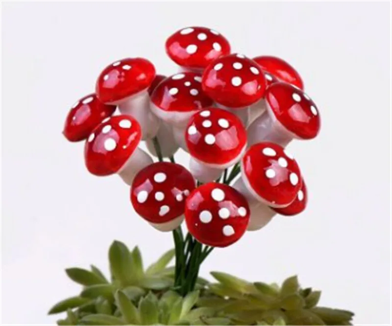 1 шт. мини грибные кролики утки черепаха садовое украшение миниатюрное растение