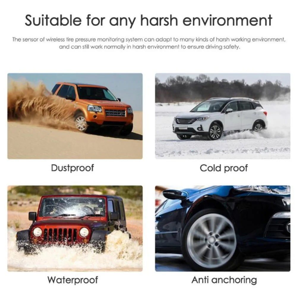 

Tire Pressure Alarm Detector Wireless Solar Tire Pressure Monitor