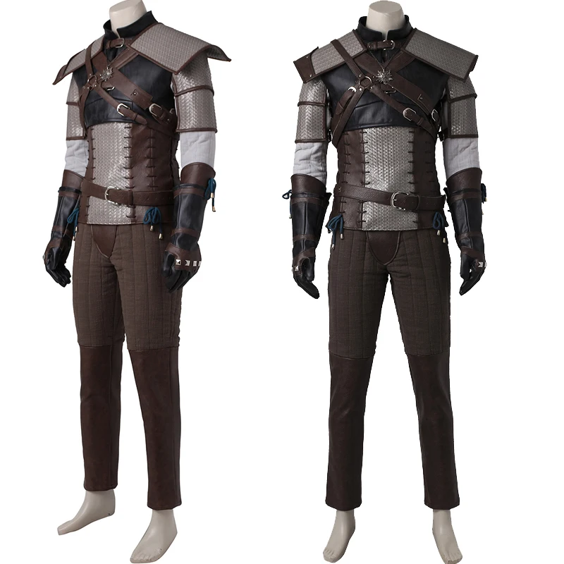 Game Wild Hunt Cosplay Costume Geralt Role-playing Clothing Fancy Halloween Party Outfit Carnival Cool Outer Wear
