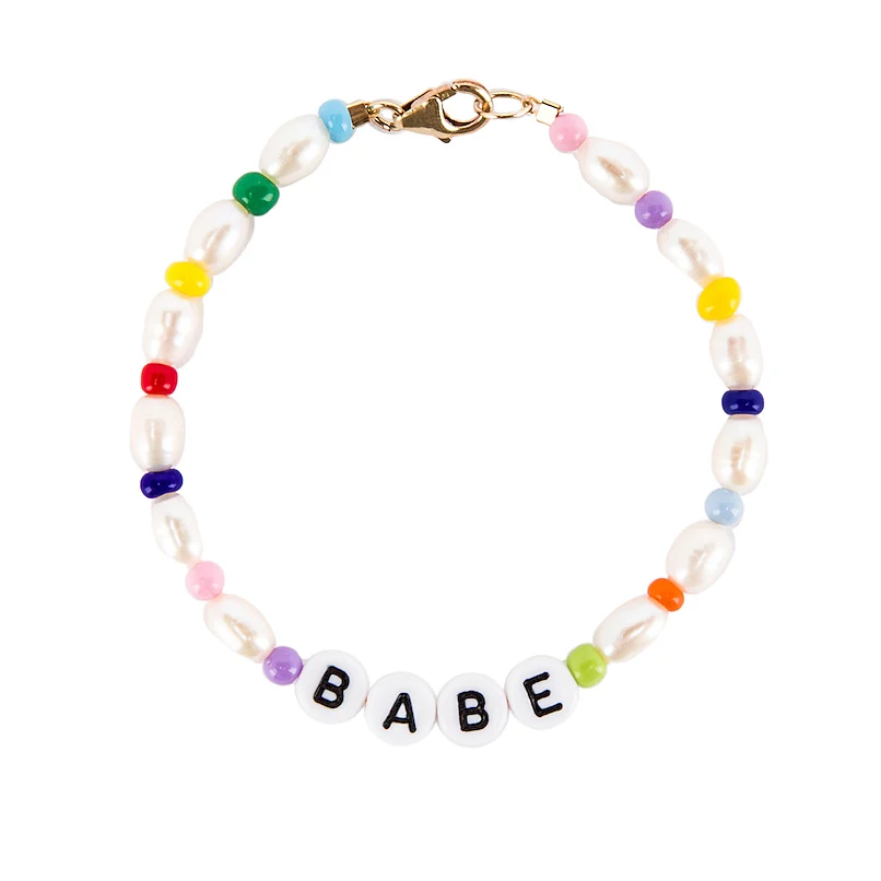 Pulseras mujer moda повязка на руку vsco девушка жемчужный браслет забавный браслет богемные Бохо Пресной воды Жемчужные Браслеты для женщин - Окраска металла: bracelet