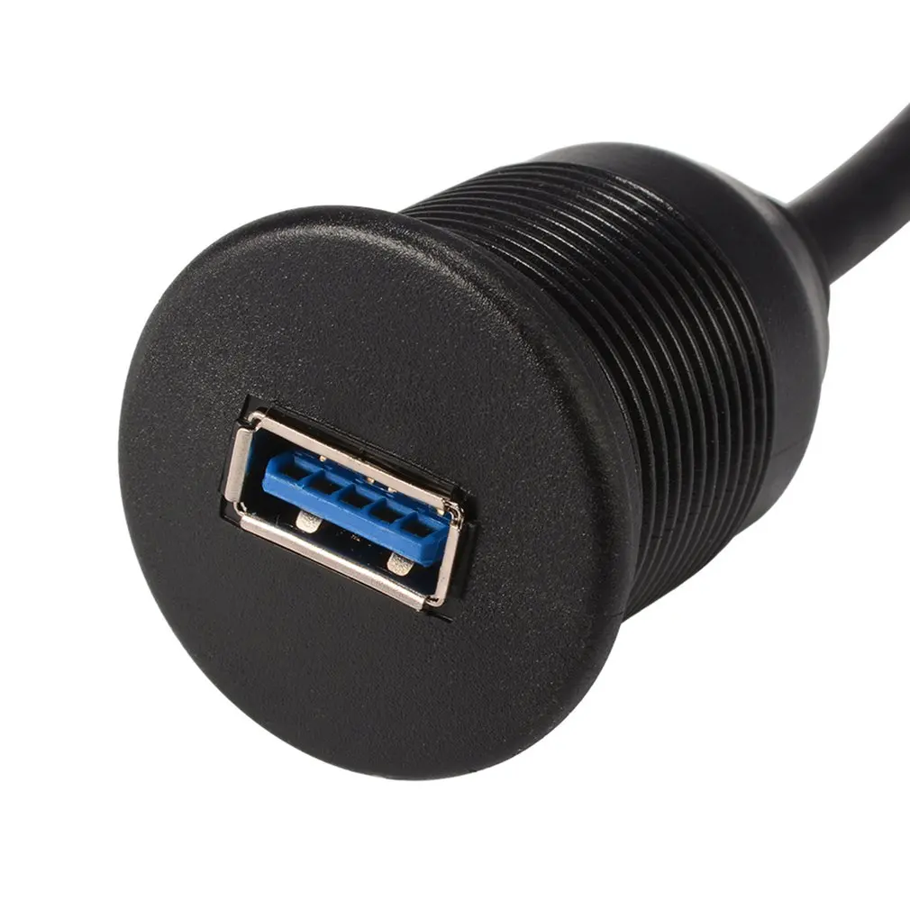 1 метр USB 3,0 тире флеш-кабель удлинитель штекер-Женский панель приборной панели для машины, лодки, мотоцикла CY801