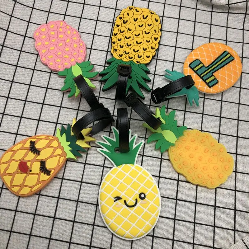 Аксессуары для путешествий с ананасом креативная бирка багажа силиконовый