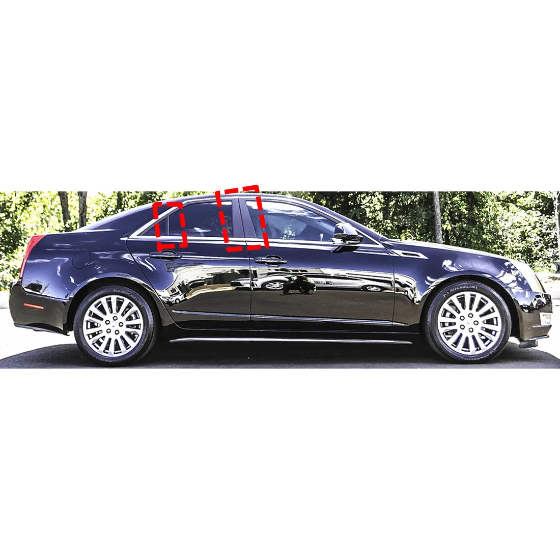 ПК 6 шт. комплект подходит для Кадиллак ЦТС 4-дверный седан 2008-2013 боковое окно Post